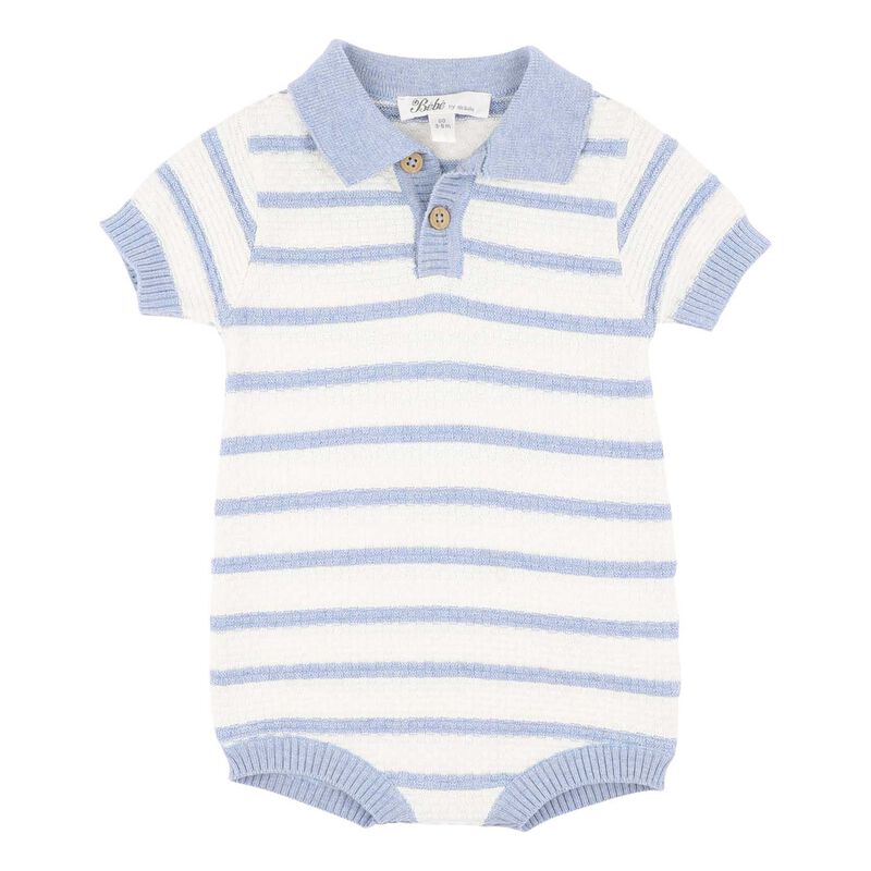 B&eacute;b&eacute; Brady Knitted Polo Romper image number 0